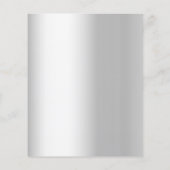 シルバーブルー花模様の結婚披露宴 (裏面)