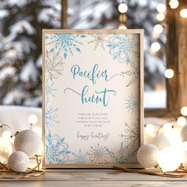 シルバーブルー雪おむつラッフル ポスター