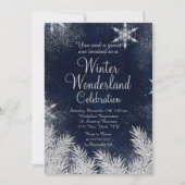 シルバーブルー雪企業の雪氷冬ワンダーランド2 招待状 (正面)