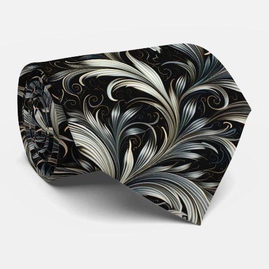 シルバーブルー ネクタイ (ロール)