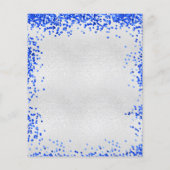 シルバーブ王室のルーバジェット結婚式招待状 チラシ (裏面)