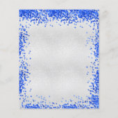 シルバーブ王室のルーバジェット結婚式招待状 チラシ (裏面)