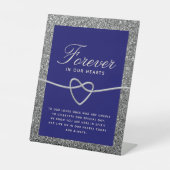 シルバーブ結婚ルー記念台座看板 台座サイン (正面)