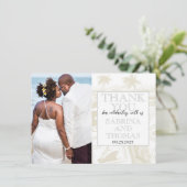 シルバープエルト結婚リコの写真ありがとう サンキューカード (スタンド正面)