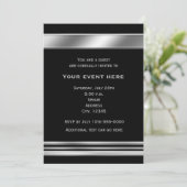 シルバープラチナムシャインエレガントイベント招待状 招待状 (スタンド正面)