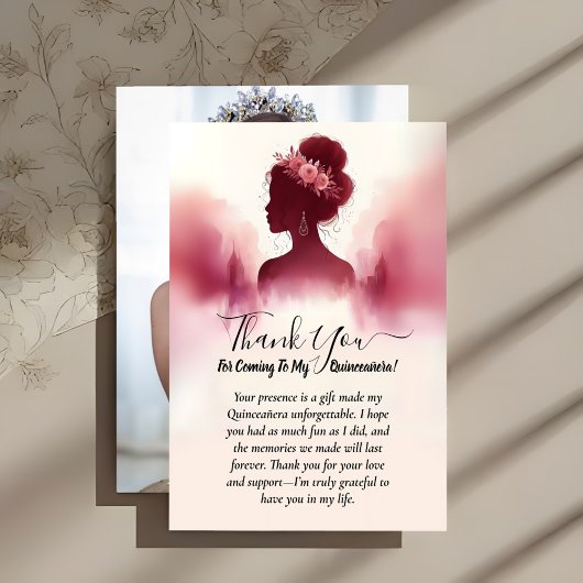 シルバープラムレースガウンBOHOブルゴーニュキンセアニェラ サンキューカード