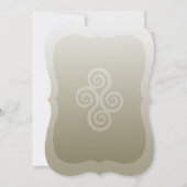 シルバープリンセスクラウンらせん状誕生日 招待状 (裏面)