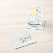 シルバープリンセスクラウン スクエアペーパーコースター (インサイチュ)