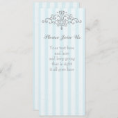 シルバープリンセスフィリグリー 招待状 (正面/裏面)