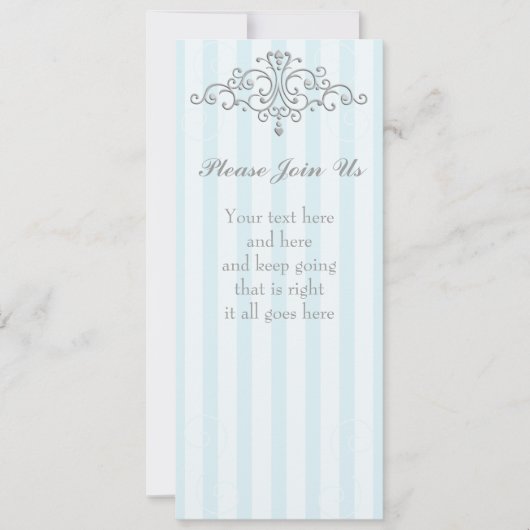 シルバープリンセスフィリグリー 招待状 (正面)