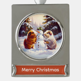  シルバープレートバナーオーナメント