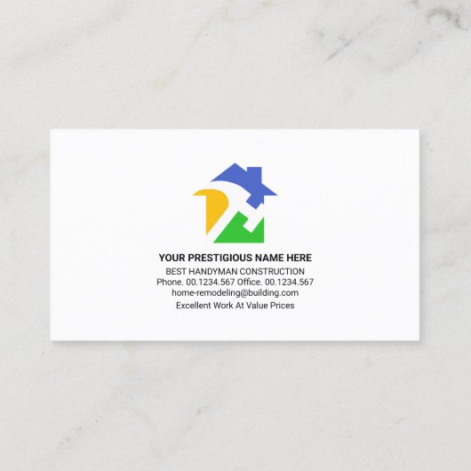 シルバープレートホームリペアサイネージマスタービルダー 名刺 (裏面)