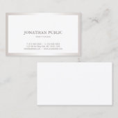 シルバープロフェッショナルプお洒落ラスタイリッシュイン 名刺 (正面/裏面)