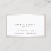 シルバープロフェッショナルプお洒落ラスタイリッシュイン 名刺 (正面)