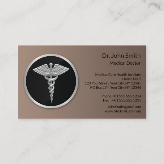 シルバープロフェッショナルメディカルカドゥセウス 予約カード (正面)