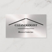 シルバープロミニマルホームクリーニング名刺 名刺 (正面)