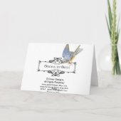 シルバープードルのクリスマスまたはホリデーカードのメモ シーズンカード (裏面)