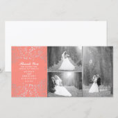 シルバーベビーの息の結婚サンゴの写真ありがとう サンキューカード (正面/裏面)