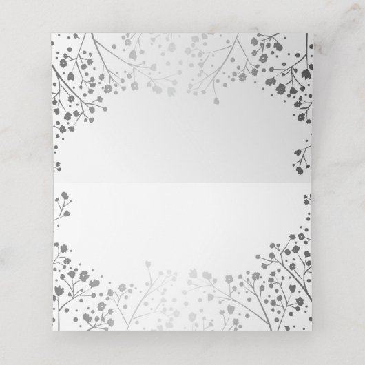 シルバーベビーエレガントの息 プレイスカード (内部開封)