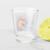 シルバーベビーシャワー足写真 ショットグラス (裏面)