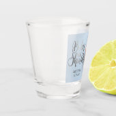 シルバーベビーシャワー足写真 ショットグラス (左)