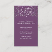 シルバーベビーズブレスアメジストヴィンテージ エレガント 名刺 (裏面)