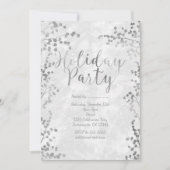 シルバーベリーズホリデーパーティーウィンター招待状 招待状 (正面)