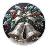 シルバーベルとホーリークリスマス セラミックノブ (正面)