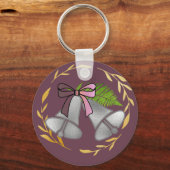 シルバーベルと金ゴールドリース: キーホルダー (正面)