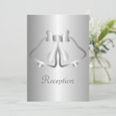 シルバーベルイブニングレセプションウェディング 招待状 (スタンド正面)