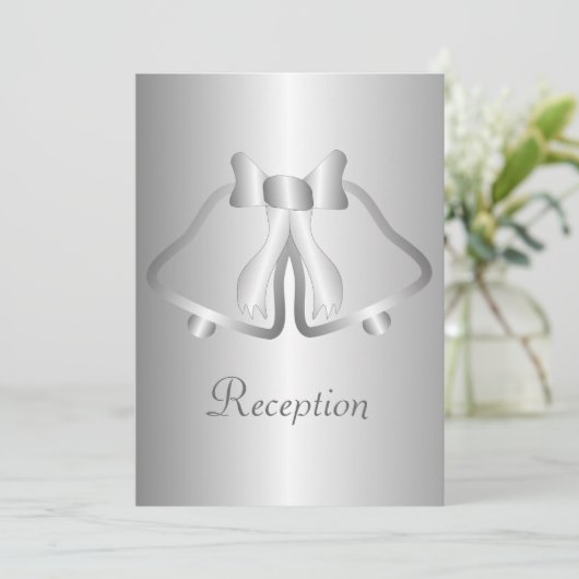 シルバーベルイブニングレセプションウェディング 招待状 (スタンド正面)