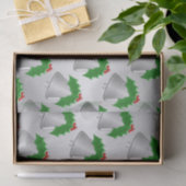 シルバーベルシルバーカラークリスマス 薄葉紙 (ギフト)