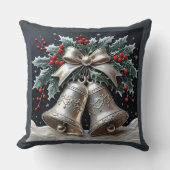 シルバーベルズアンドホリー装飾用クッション クッション (正面)