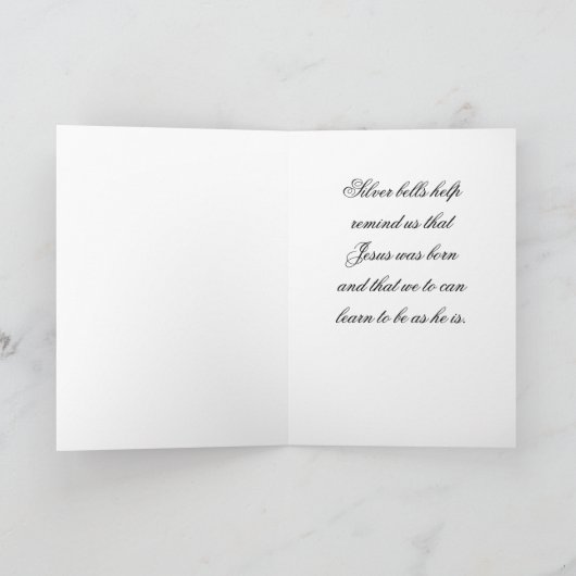 シルバーベルズクリスマスカード サンキューカード (内部)