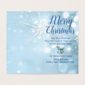 シルバーベルズブルーモダンホリー水彩 (内部フラット)