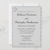 シルバーベル交響楽団：エレガントな結婚式 招待状 (正面)