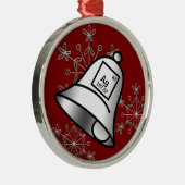 シルバーベル周期表雪片科学ギフト メタルオーナメント (右)