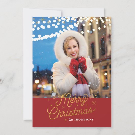 シルバーベル/クリスマスフォトカード シーズンカード (正面)