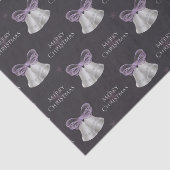 シルバーベル&パープルボウメリークリスマス 薄葉紙 (詳細)