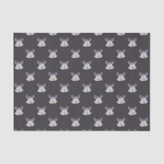 シルバーベル&パープルボウ 薄葉紙 (正面)