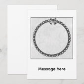 シルバーベル 招待状 (正面/裏面)