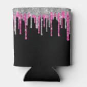 シルバーホットピンクグリッタードリップスブラックキンセアニラ 缶クーラー (裏面)