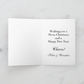 シルバーホリデーカードでシャンパンを飲む時間 シーズンカード (内部)