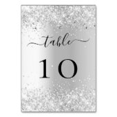 シルバーホワイトグリッターキラキラ テーブルナンバー (裏面)