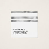 シルバーホワイトストライプロゴネックレスディスプレイカード (裏面)