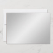 シルバーホワイトスノーフレーク冬の結婚式招待状 招待状 (裏面)