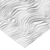 シルバーホワイトゼブラ印刷 テーブルクロス (アングル)