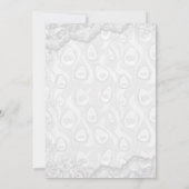 シルバーホワイトタンデム自転車結婚式招待状 招待状 (裏面)