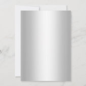 シルバーホワイトダマスクバプテスマ/《キリスト教》洗礼式や命名式招待状 招待状 (裏面)