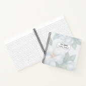 シルバーホワイトドグウッド結婚の花 ノートブック (内部)